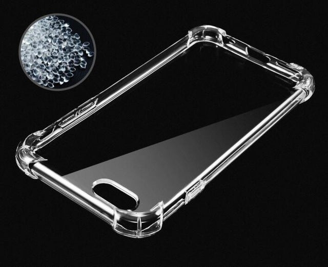 2018 For iphone 7 7Plus 6 S 6S 6Plus 8 8PLUS X 5S Original Clear Shockproof 360 Silicone TPU Transparent Phone Case Fundas Coque