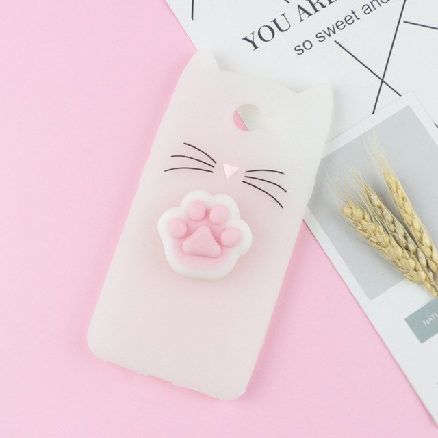 3D Cartoon Glitter Cat Silicone Phone Case for Huawei Honor 5A LYO-L21 Y6 Elite /Y6II Compact /Y5 II Ears Bearded Cat Soft Cover