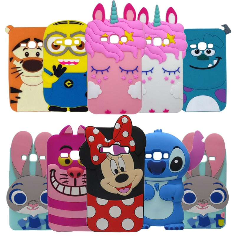 3D Cartoon Stitch Pattern Case For 2016 Samsung Galaxy J120 J120F Phone Case Soft Silicone Phone Cover For Samsung J1 2016