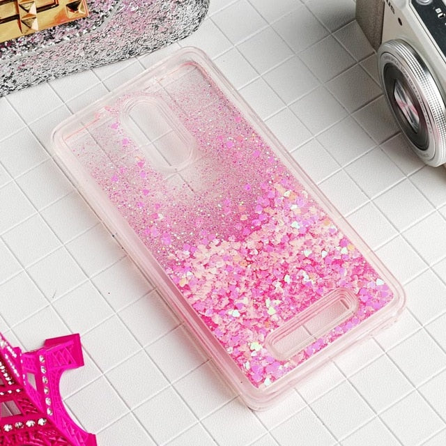 AKABEILA Glitter Liquid Soft TPU Case For Xiaomi Redmi Note 3 Pro Redmi Note3 note 2 Pro Covers Phone Case Back Cover Coque