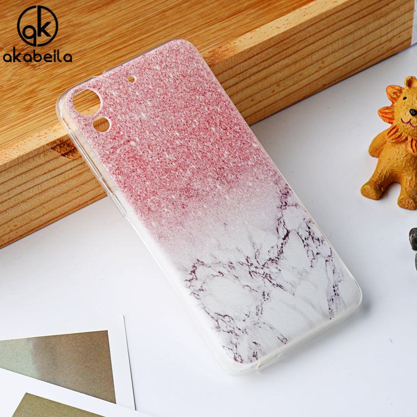 AKABEILA Silicone Phone Case For HTC Desire 626 650 D650 628 A32 626w 626D 626G 626S Rubber Housing Bag Cover Skin Shell Case