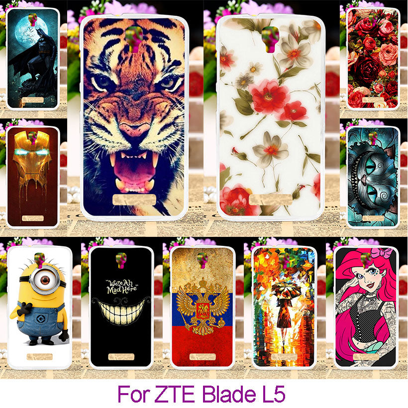AKABEILA Soft TPU Phone Case For ZTE BLADE L5 ZTE BLADE L5 Plus 5.0 inch Case Cover Housing Phone Back Skin