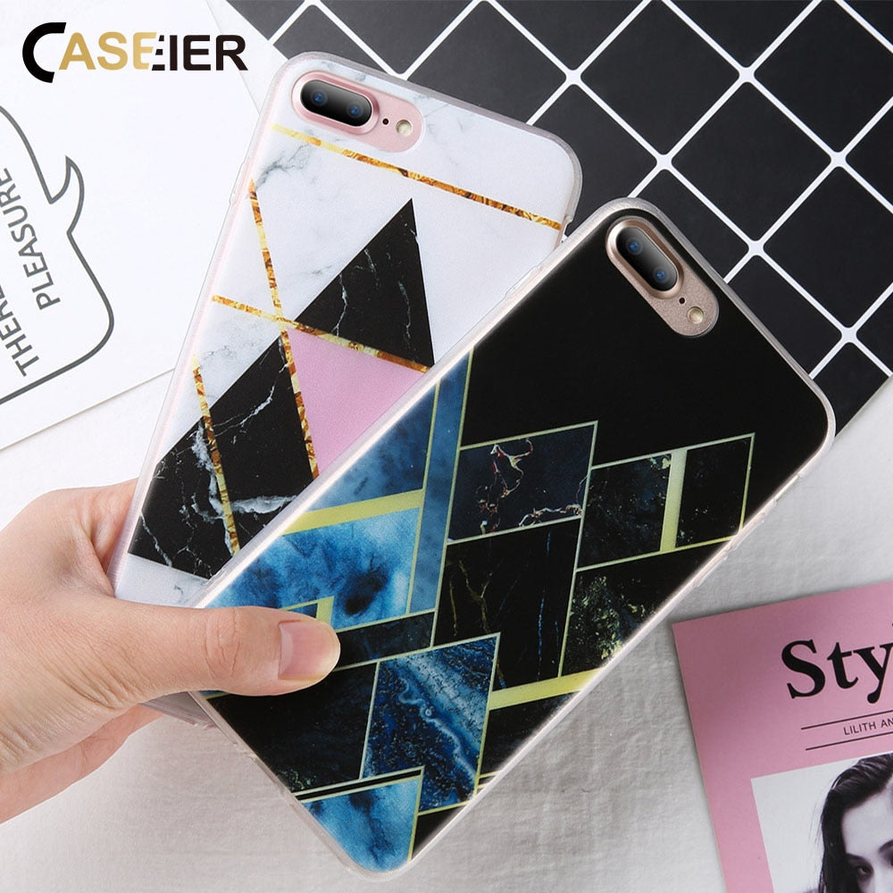 CASEIER Phone Case For For Huawei P20 Lite Pro P10 P9 Lite Soft Marble Cases For Huawei Honor 8 9 Lite Phone Cover Coque Capinha