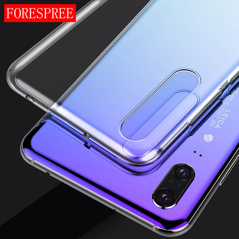 Case for Huawei P20 Case Silicone Cover Huawei P20 Phone Case HuaweiP20 Clear Ultra Thin Soft TPU Transparent Back Case 5.84"