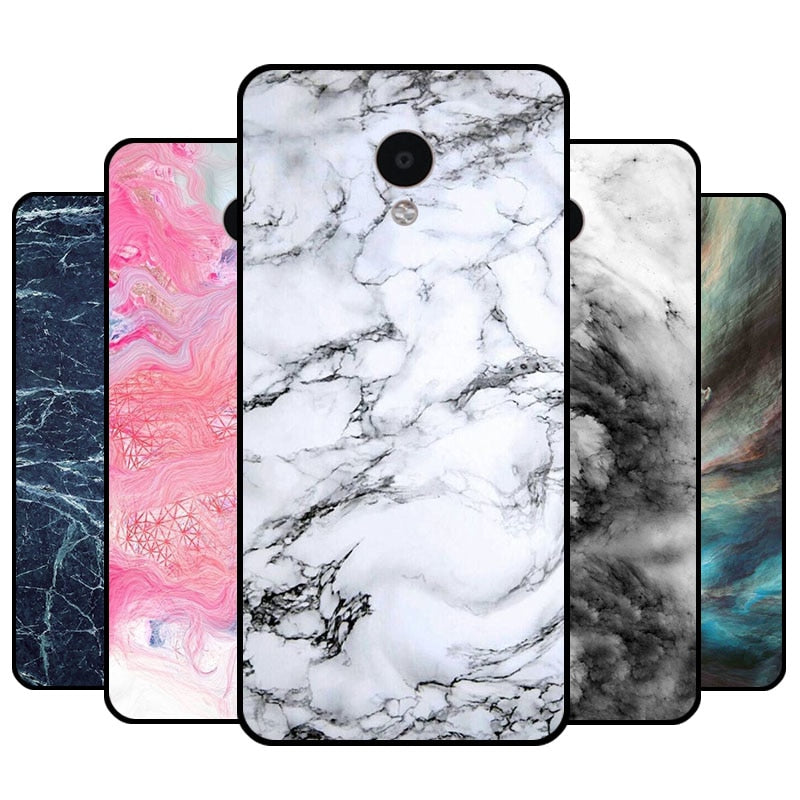 Colorful Stone Phone Cases For Meizu M5C Case Cover Granite Marble Pattern Silicone TPU Soft Back Cover For Meizu A5 Fundas Capa