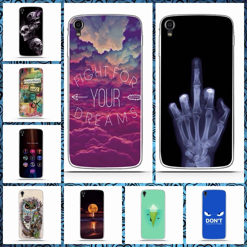Cute Cases For Alcatel One Touch Idol 3 idol3 5.5" Case 6045 6045Y 6045K Phone Case Cover Shell Printed Coque Fundas Idol3 Capa