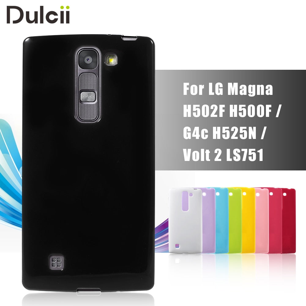 Dulcii For LG G4c H525N Phone Case For LG Volt 2 LS751 Cover Glossy Outer Brushed Inner TPU Case for LG Magna H502F H500F G4c