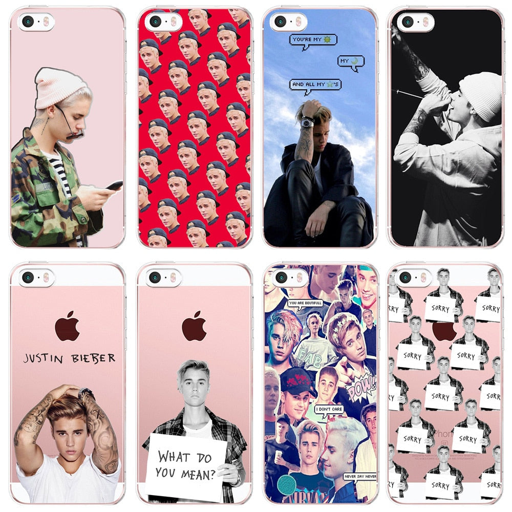 Fashion Justin Bieber Sorry Love Yourself Soft TPU Phone Case For iPhone X 8 8Plus 7 7plus 6Plus 6 6S 5 5S SE Cases