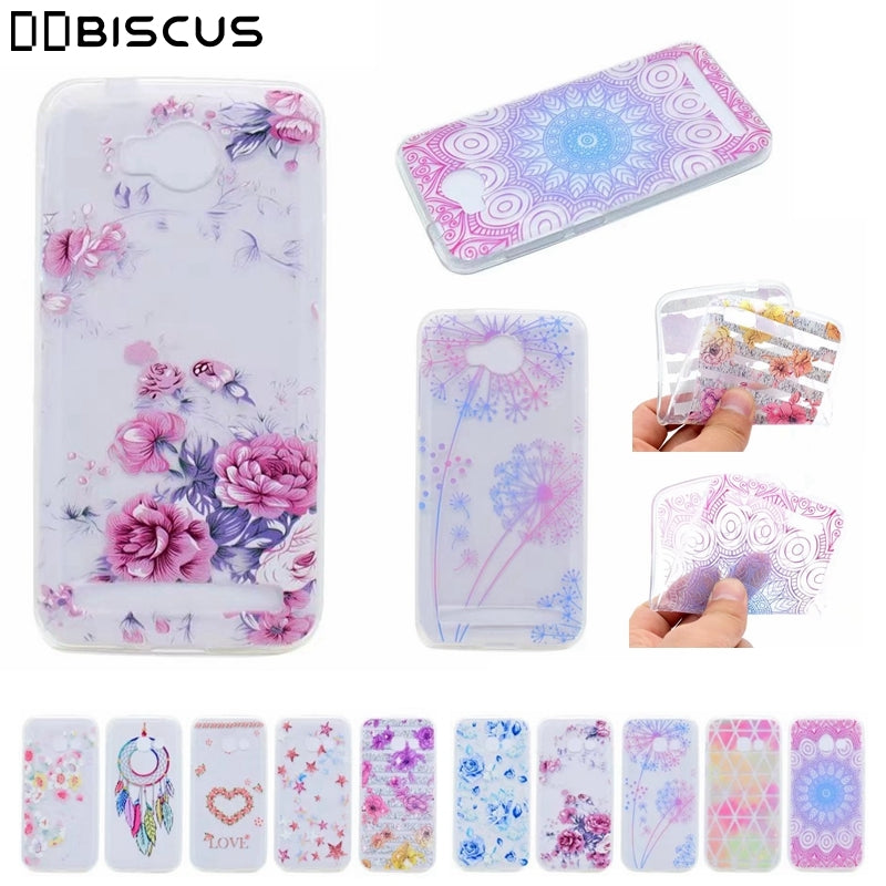 Flower Clear Silicone Soft TPU Phone Case For Huawei Y3II Y3 2 ii LUA L02 L03 L21 Cases Y 3ii Y 3 II 2 LUA-L21 LUA L22 U22 Cover