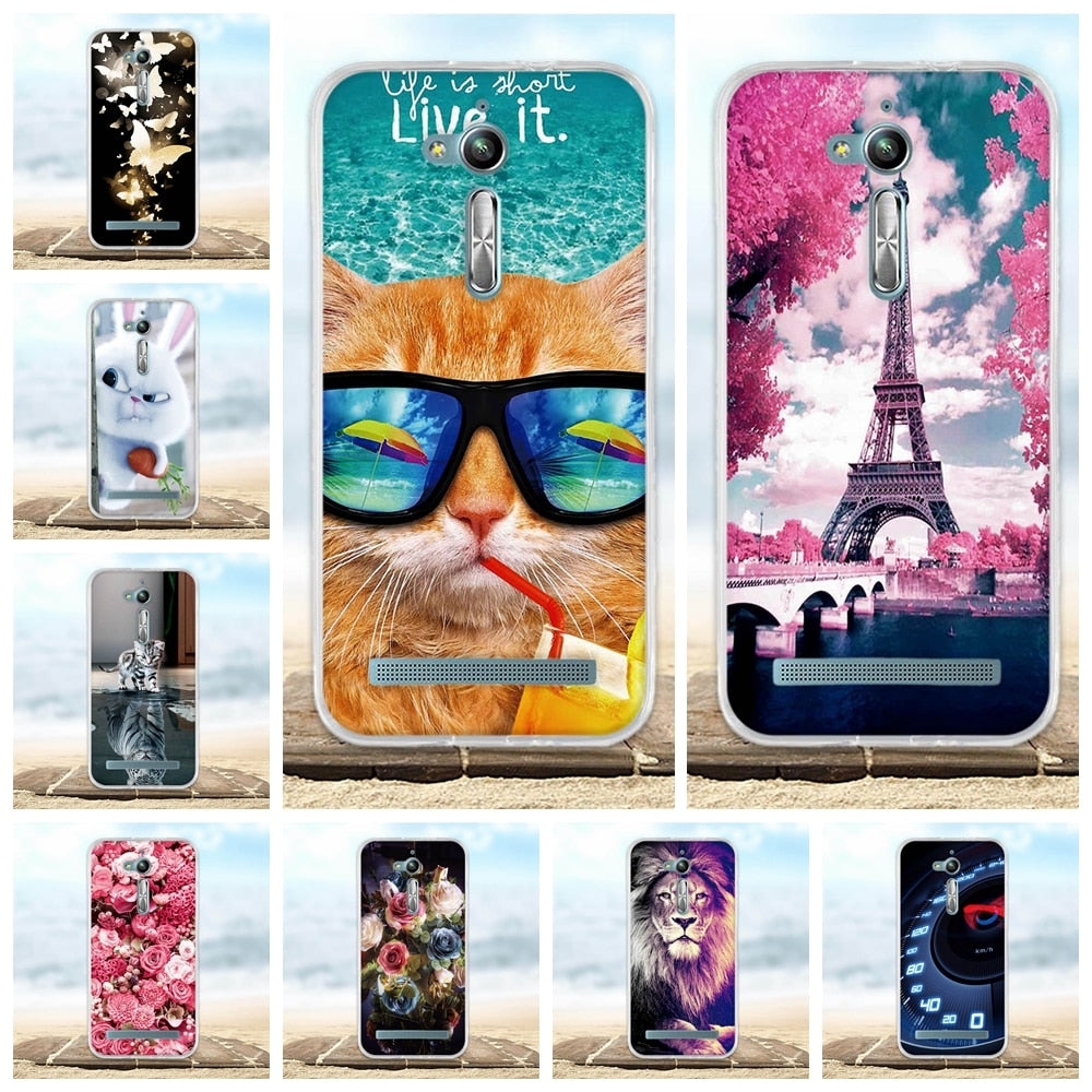 For Asus Zenfone Go ZB500KL Case Ultra Thin Silicon Cover For Asus Zenfone Go ZB500KG Phone Cases for asus zenfone zb500kl case