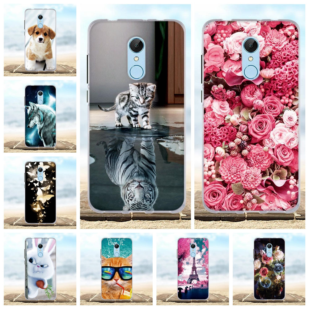 For Coque Xiaomi Redmi 5 Case 3D Cute Soft Silicone TPU Back Cover For Xiaomi Redmi 5 Case For Xiaomi Redmi 5 Plus Phone Cases
