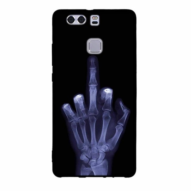 For Fundas Huawei P9 Cases Silicon 3D Paint Luxury High Quality Soft Soilicon TPU Back Cover For Huawei P9 Phone Case