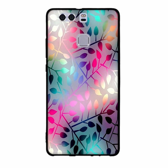 For Fundas Huawei P9 Cases Silicon 3D Paint Luxury High Quality Soft Soilicon TPU Back Cover For Huawei P9 Phone Case