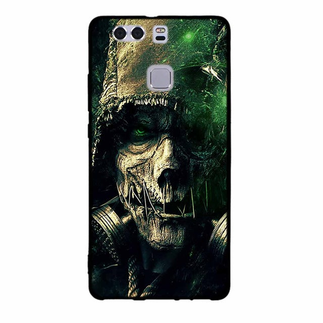 For Fundas Huawei P9 Cases Silicon 3D Paint Luxury High Quality Soft Soilicon TPU Back Cover For Huawei P9 Phone Case
