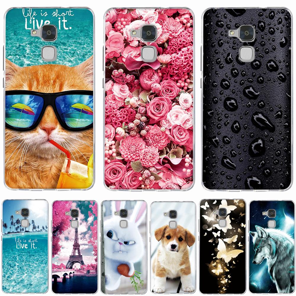 For Huawei Honor 5C Case Cover Silicone Soft TPU Coque for huawei honor 5C Case Cover Capa for huawei Honor 7 Lite Phone Case
