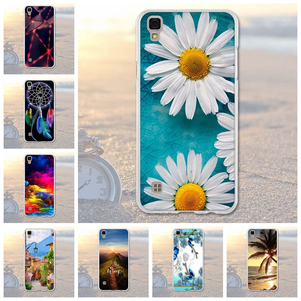 For LG X Style Cover Luxury Painted Cases For LG X Style K200DS Case Soft TPU Cover Phone Case for LG X Skin F740L Bags Cover