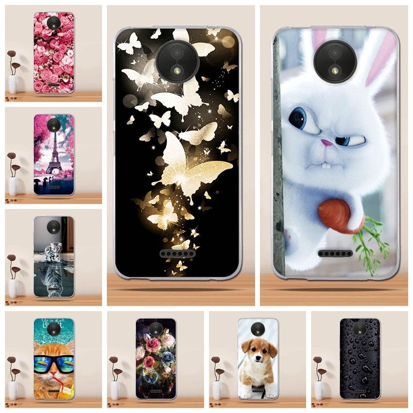 For Motorola Moto C Plus Case 5.0" 3D Soft TPU Silicone Case for Moto C Plus Cover For Motorola C Plus XT1723 XT1724 Phone Case
