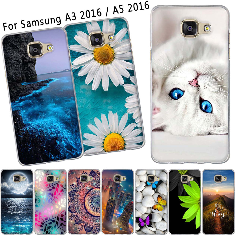For Samsung Galaxy A3 A5 2016 Case A310F A510F Cover Soft TPU Silicone Coque Funda For Samsung A3 2016 A5 2016 Case Phone Cases