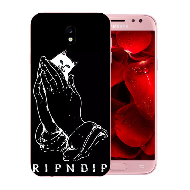 For Samsung Galaxy J5 2017 Case Cover Silicone Cats Family Pattern Case for Galaxy J5 Pro J530F Europe Version Phone Cases