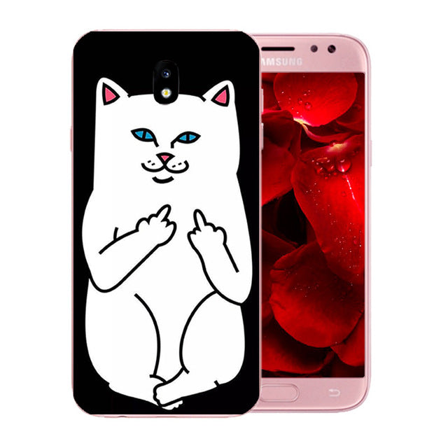 For Samsung Galaxy J5 2017 Case Cover Silicone Cats Family Pattern Case for Galaxy J5 Pro J530F Europe Version Phone Cases