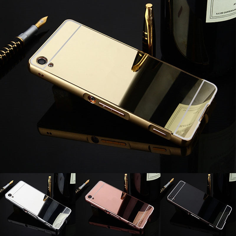 For Sony Xperia XA1 Case Luxury Fashion Mirror Aluminum Plating Metal Back Cover For Sony XA1 Phone Case For Sony Xperia XA1