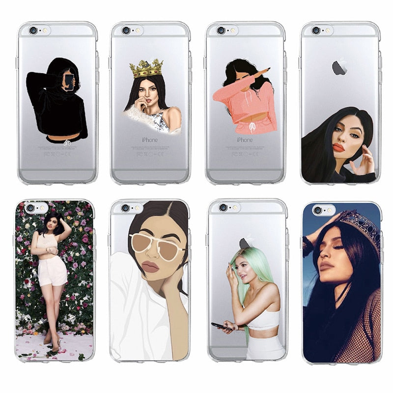For iPhone 7 7Plus 6 6S 6Plus 8 8Plus X 5 5S SE  Hot line Bling Kylie Jenner Pop Star Soft TPU Phone Case Cover Coque Fundas
