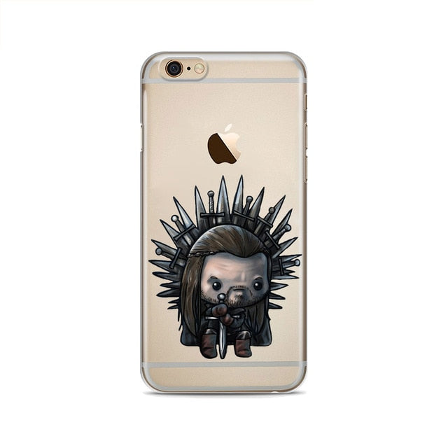 Game Thrones Daenerys Dragon Jon Snow Clear Soft silicone Phone Case For iphone X 8 8Plus 7 7Plus 6S 6Plus 5 5S SE 5C 4 4S Cases