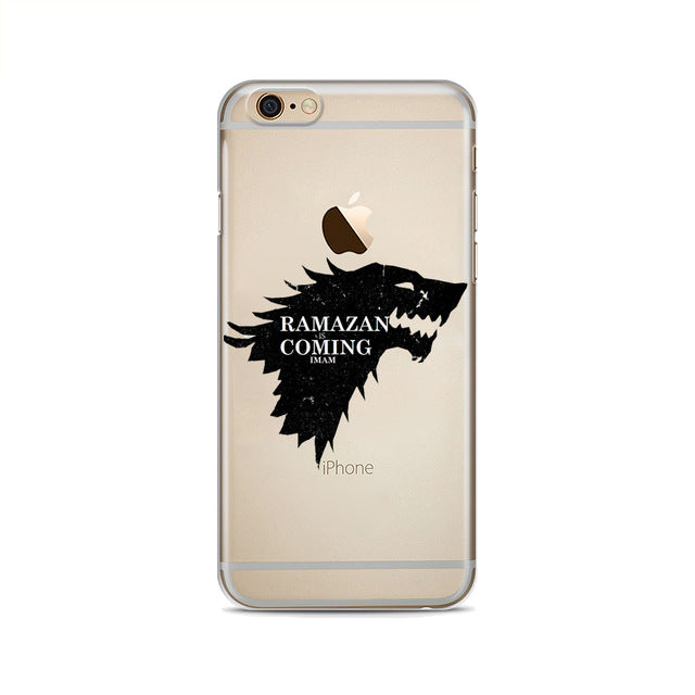 Game Thrones Daenerys Dragon Jon Snow Clear Soft silicone Phone Case For iphone X 8 8Plus 7 7Plus 6S 6Plus 5 5S SE 5C 4 4S Cases