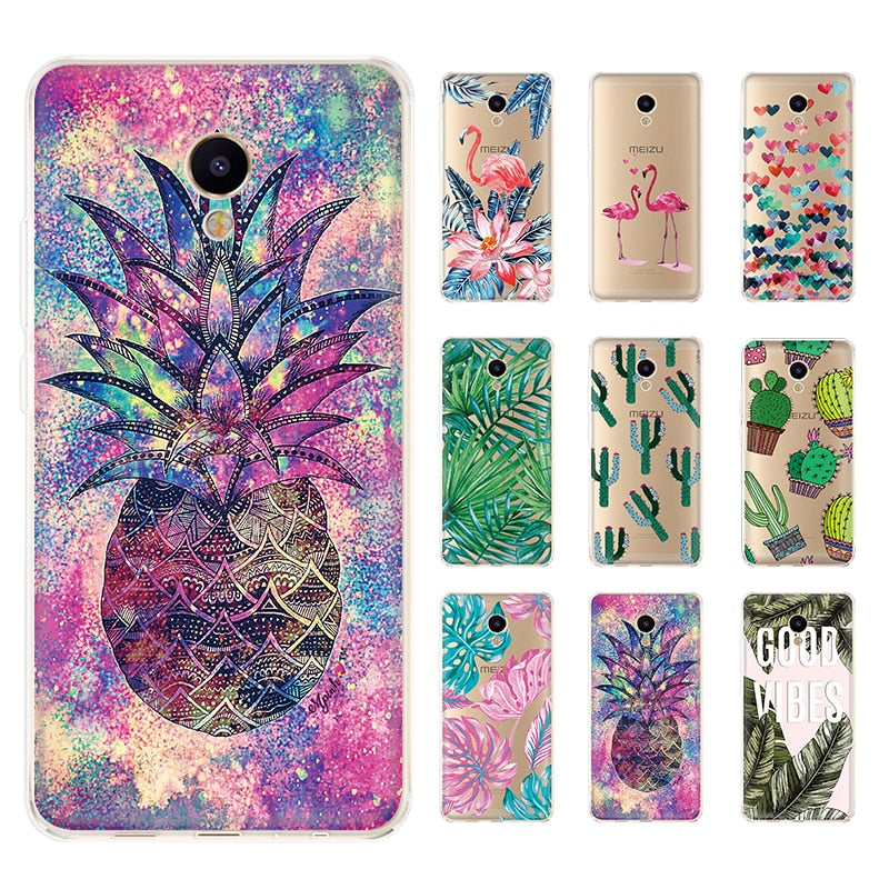 GerTong Silicone Painted Cover Phone Cases For Meizu M5 Note M5S M3 Note M3S Mini E2 M2E M5S M6S M6 M5S Soft TPU Cover Fundas