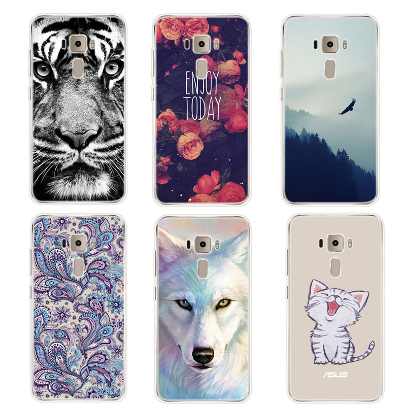 GerTong Silicone TPU Painted Phone Case For ASUS Zenfone 3 Max ZC520TL ZC553KL GO ZB500KL ZB500KG Soft TPU Back Cover Fundas