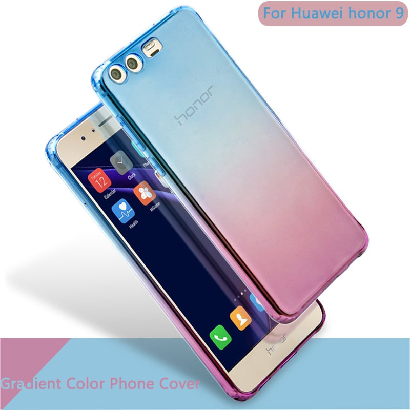 Gradient Color Phone Case for Honor 9 Case Cover Soft Silicon Shockproof Protective Back Cover for Huawei Honor 9 Cover Honor9