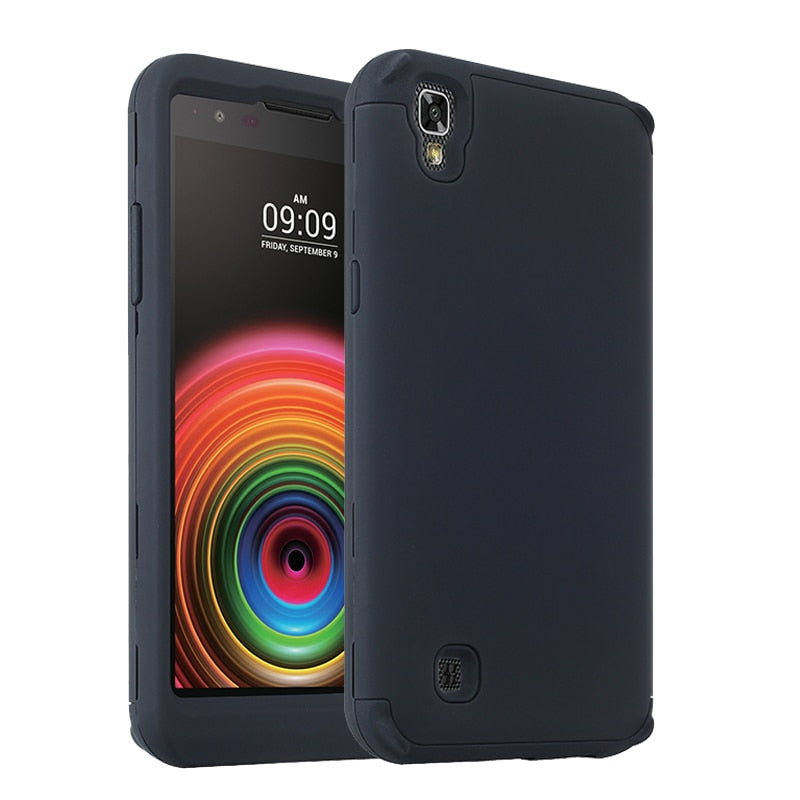 Hybrid Heavy Duty Impact Matte Armor Hard Case For LG X Power Cover Mobile Phone Cases Shell For lg xpower