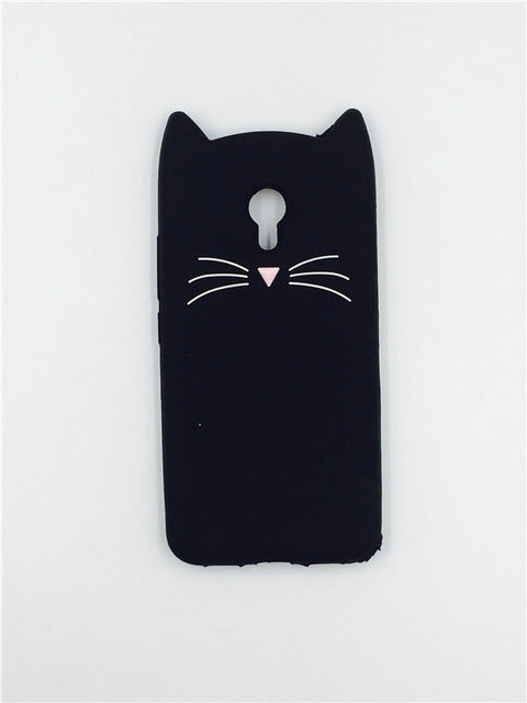 Lovely Cute 3D Cartoon Soft Silicon Cover for Meizu MX6 MX5 Meilan A5 M2 M3 M3S mini M3E M5 M5S note Metal Mobile Phone Cases