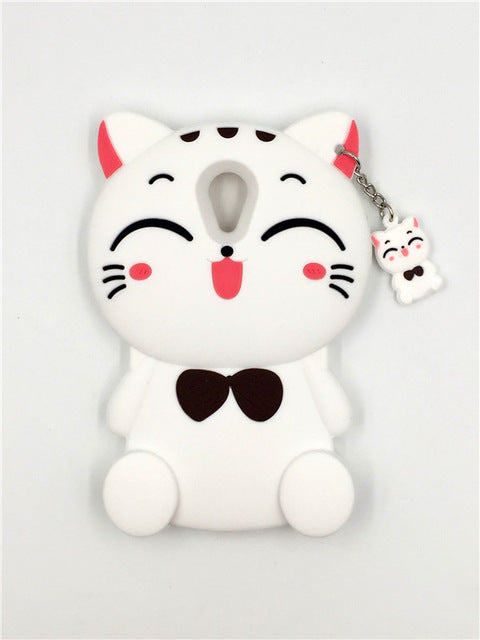 Lovely Cute 3D Cartoon Soft Silicon Cover for Meizu MX6 MX5 Meilan A5 M2 M3 M3S mini M3E M5 M5S note Metal Mobile Phone Cases