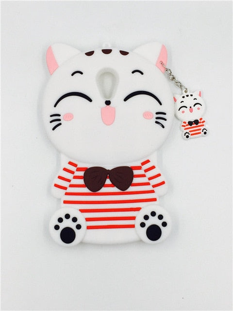 Lovely Cute 3D Cartoon Soft Silicon Cover for Meizu MX6 MX5 Meilan A5 M2 M3 M3S mini M3E M5 M5S note Metal Mobile Phone Cases