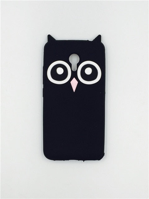 Lovely Cute 3D Cartoon Soft Silicon Cover for Meizu MX6 MX5 Meilan A5 M2 M3 M3S mini M3E M5 M5S note Metal Mobile Phone Cases