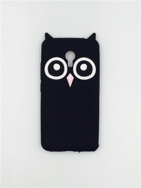 Lovely Cute 3D Cartoon Soft Silicon Cover for Meizu MX6 MX5 Meilan A5 M2 M3 M3S mini M3E M5 M5S note Metal Mobile Phone Cases