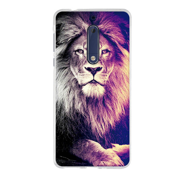 Luxury 3D Soft Silicone TPU Shell For Nokia 5 Case 3D Cute Animal Back Cover Painting For Nokia 5 Phone Cases For Nokia5