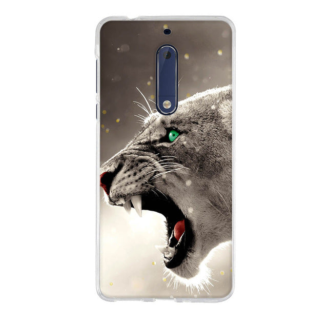Luxury 3D Soft Silicone TPU Shell For Nokia 5 Case 3D Cute Animal Back Cover Painting For Nokia 5 Phone Cases For Nokia5