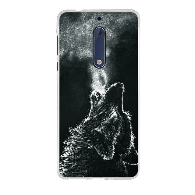 Luxury 3D Soft Silicone TPU Shell For Nokia 5 Case 3D Cute Animal Back Cover Painting For Nokia 5 Phone Cases For Nokia5