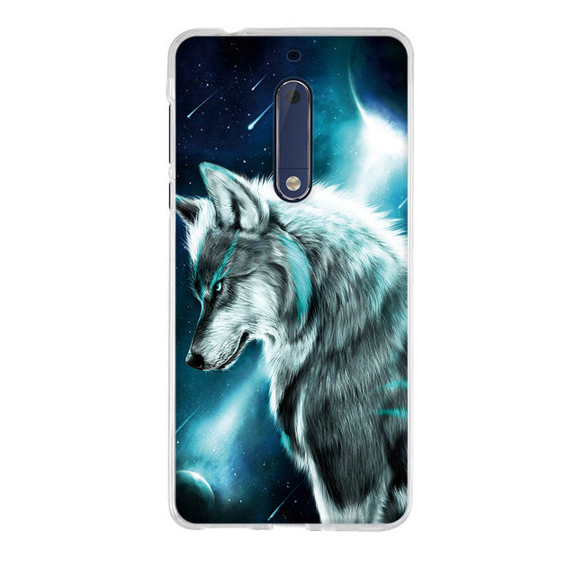 Luxury 3D Soft Silicone TPU Shell For Nokia 5 Case 3D Cute Animal Back Cover Painting For Nokia 5 Phone Cases For Nokia5