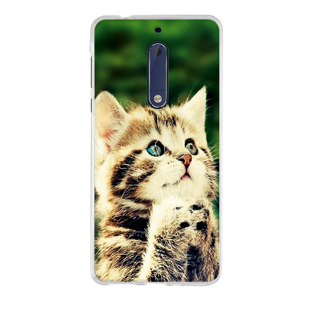 Luxury 3D Soft Silicone TPU Shell For Nokia 5 Case 3D Cute Animal Back Cover Painting For Nokia 5 Phone Cases For Nokia5