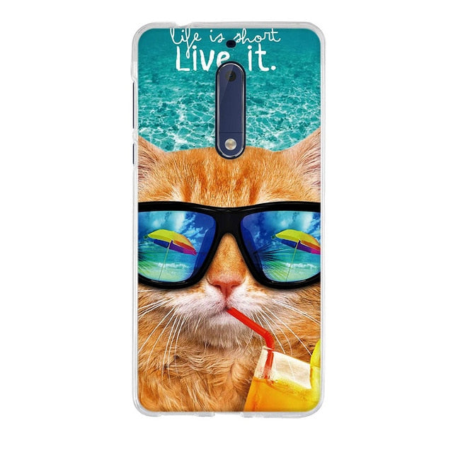 Luxury 3D Soft Silicone TPU Shell For Nokia 5 Case 3D Cute Animal Back Cover Painting For Nokia 5 Phone Cases For Nokia5
