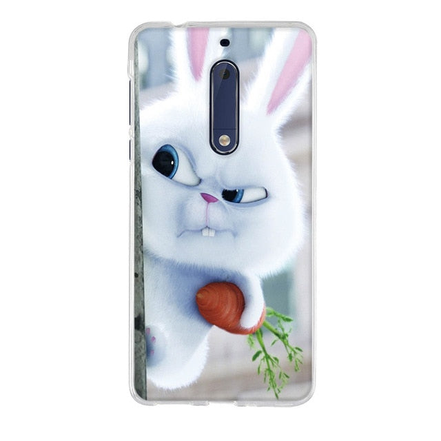 Luxury 3D Soft Silicone TPU Shell For Nokia 5 Case 3D Cute Animal Back Cover Painting For Nokia 5 Phone Cases For Nokia5