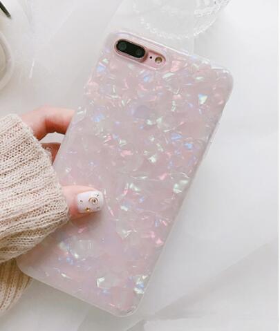 Luxury Glitter Candy Color Pink White Bling Silicone Clear Soft Phone Case For Samsung Galaxy S7 Edge S8 S8Plus S9 S9Plus Note8
