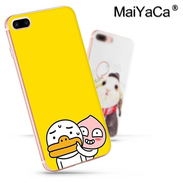 MaiYaCa Korean cartoon funny cocoa friend Unique Design Newest The Fashion phone Case for iPhone8 7 6 6S Plus X 10 5 5S SE 5C44S