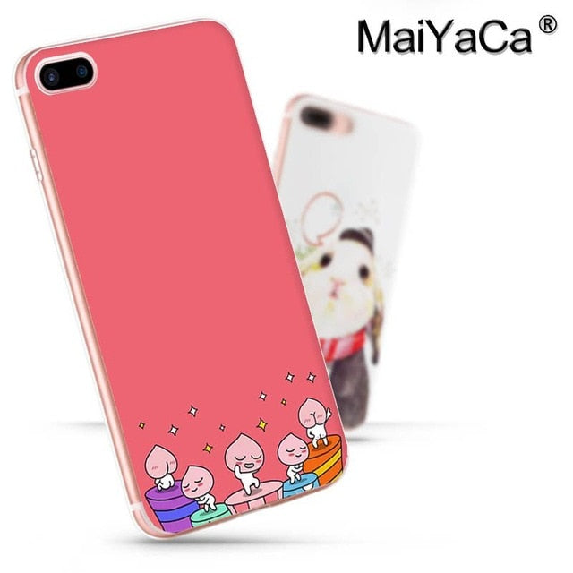 MaiYaCa Korean cartoon funny cocoa friend Unique Design Newest The Fashion phone Case for iPhone8 7 6 6S Plus X 10 5 5S SE 5C44S