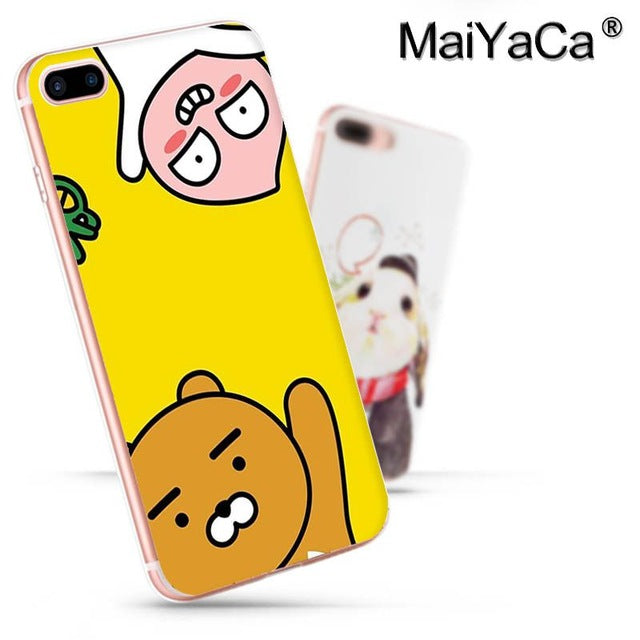 MaiYaCa Korean cartoon funny cocoa friend Unique Design Newest The Fashion phone Case for iPhone8 7 6 6S Plus X 10 5 5S SE 5C44S