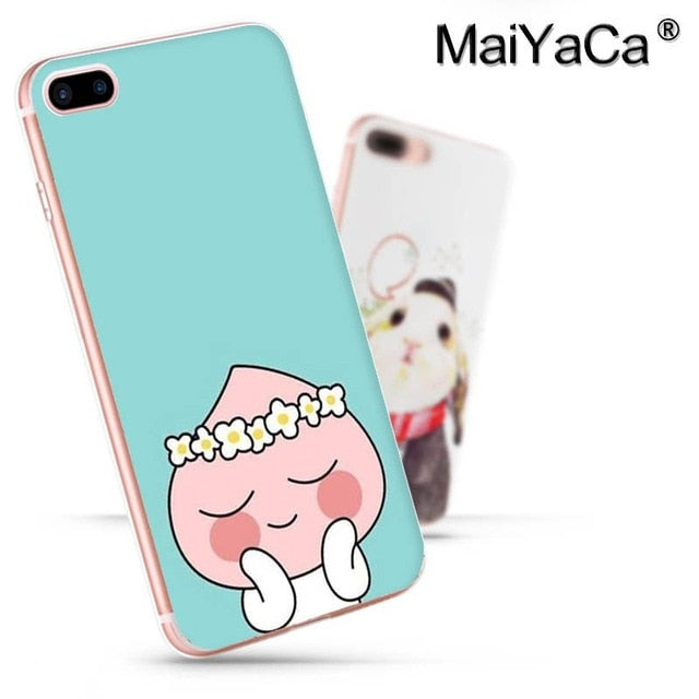 MaiYaCa Korean cartoon funny cocoa friend Unique Design Newest The Fashion phone Case for iPhone8 7 6 6S Plus X 10 5 5S SE 5C44S