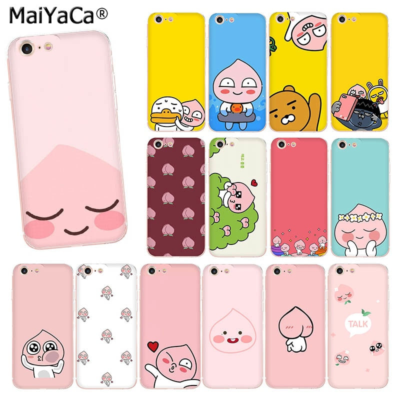 MaiYaCa Korean cartoon funny cocoa friend Unique Design Newest The Fashion phone Case for iPhone8 7 6 6S Plus X 10 5 5S SE 5C44S